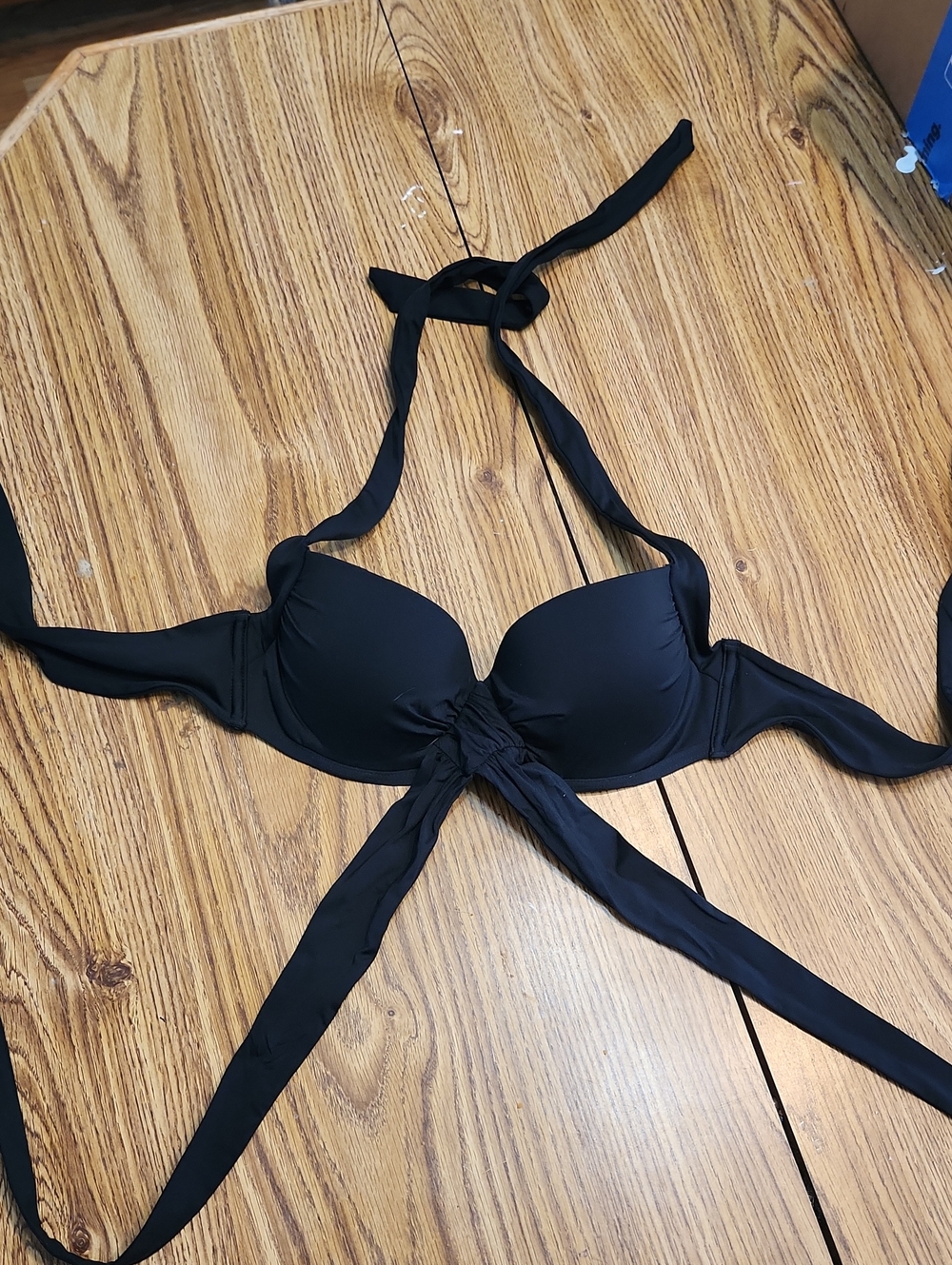 Black Halter Bikini Top